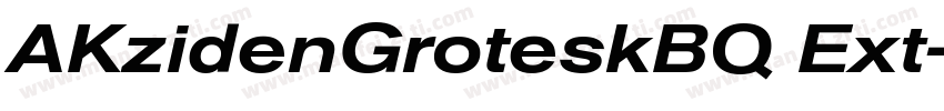 AKzidenGroteskBQ Ext字体转换